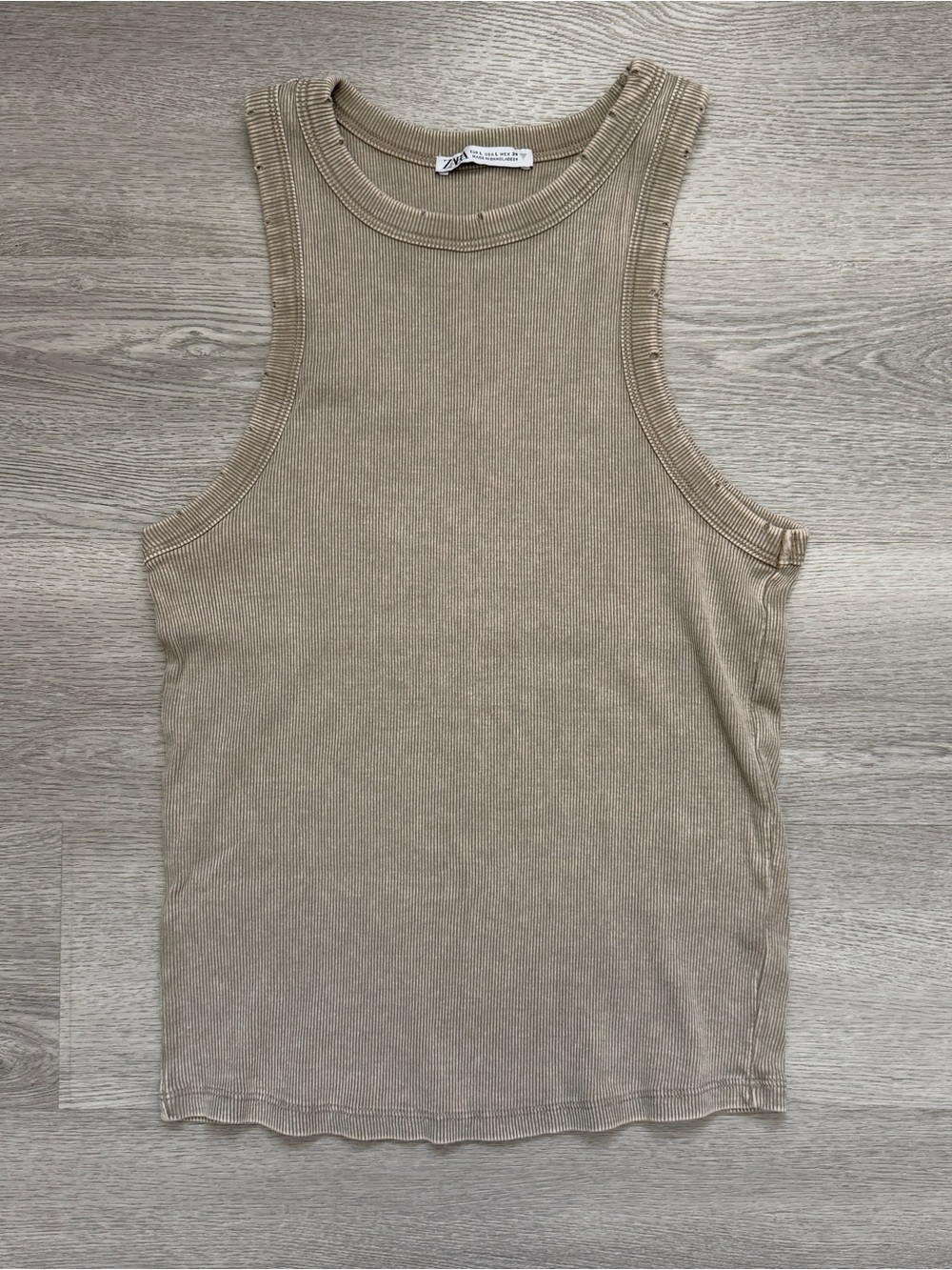 ZARA DISTRESSED TANK TOP